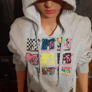 MTV Gray Cotton Blend Apparel Size 7-9
